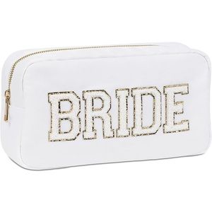 Bride White Varsity Letter Nylon Bag
